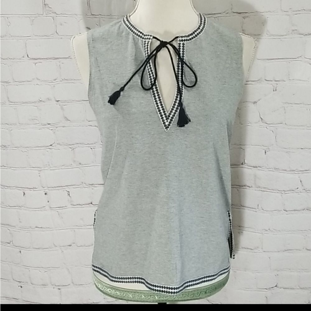 J CREW  Tie Neck Tank Top - Picture 2 of 8